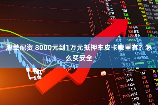 股莘配资 8000元到1万元抵押车皮卡哪里有？怎么买安全